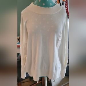 a new day Cream Crew Neck Sweater